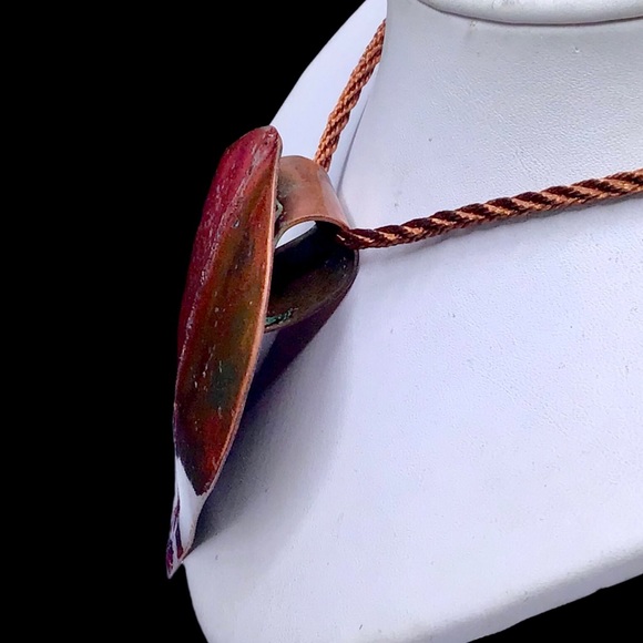 🌺Artisan Copper & Enamel Necklace - Picture 8 of 15